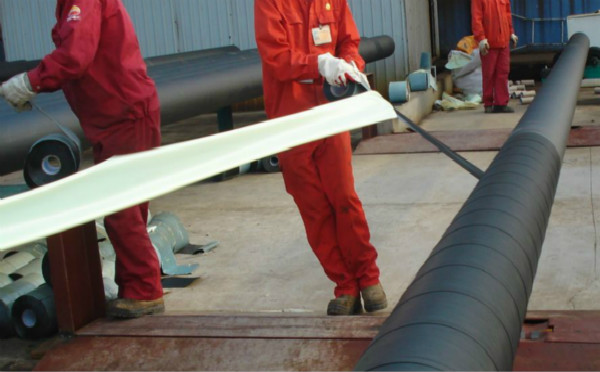 聚丙烯胶粘带在施工时要对钢管进行预处理